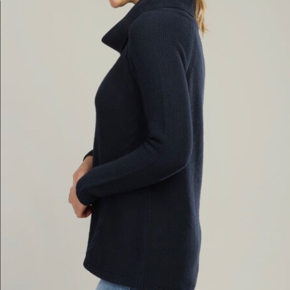 Navy Knit Turtleneck - Picture 2 of 6